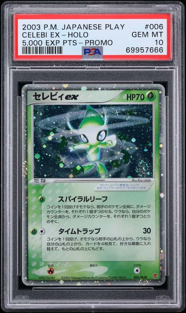 2003 Pokemon Japanese Play Promo 5,000 Points Holo Celebi Ex #6 PSA 10 GEM MINT