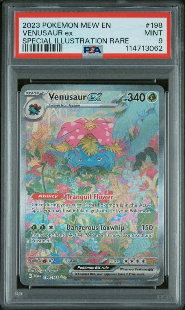 Pokemon Venusaur EX 151 198/165 Special Illustration Rare PSA 9 Mint