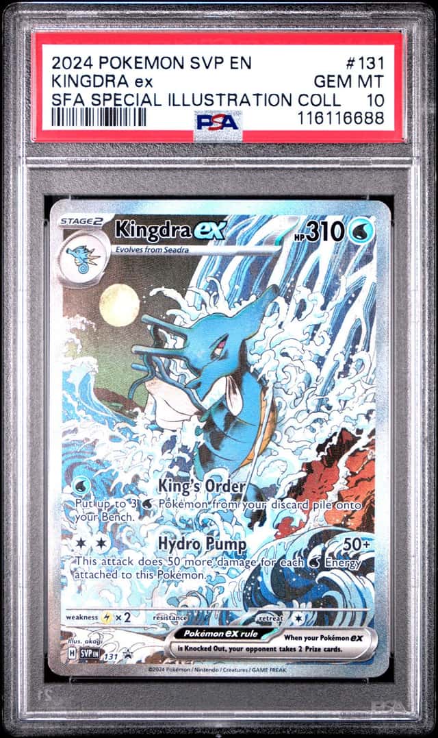 Pokemon Kingdra EX Sv Promo 131 Shrouded Fable Special Illustration Coll. PSA 10