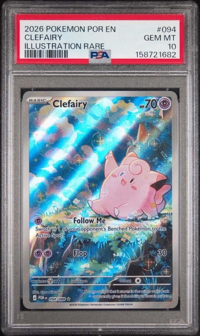 2026 POKEMON POR EN-PERFECT ORDER ILLUSTRATION RARE #094 CLEFAIRY PSA 10