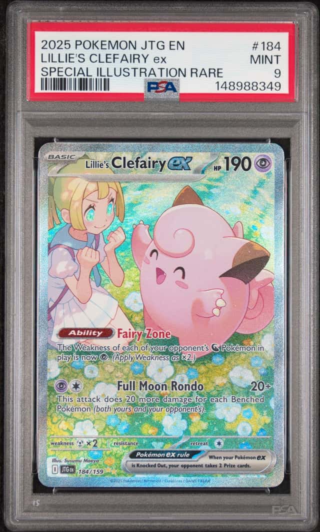 Lillie's Clefairy EX 184/159 Special Illustration Rare Pokemon PSA 9 *464