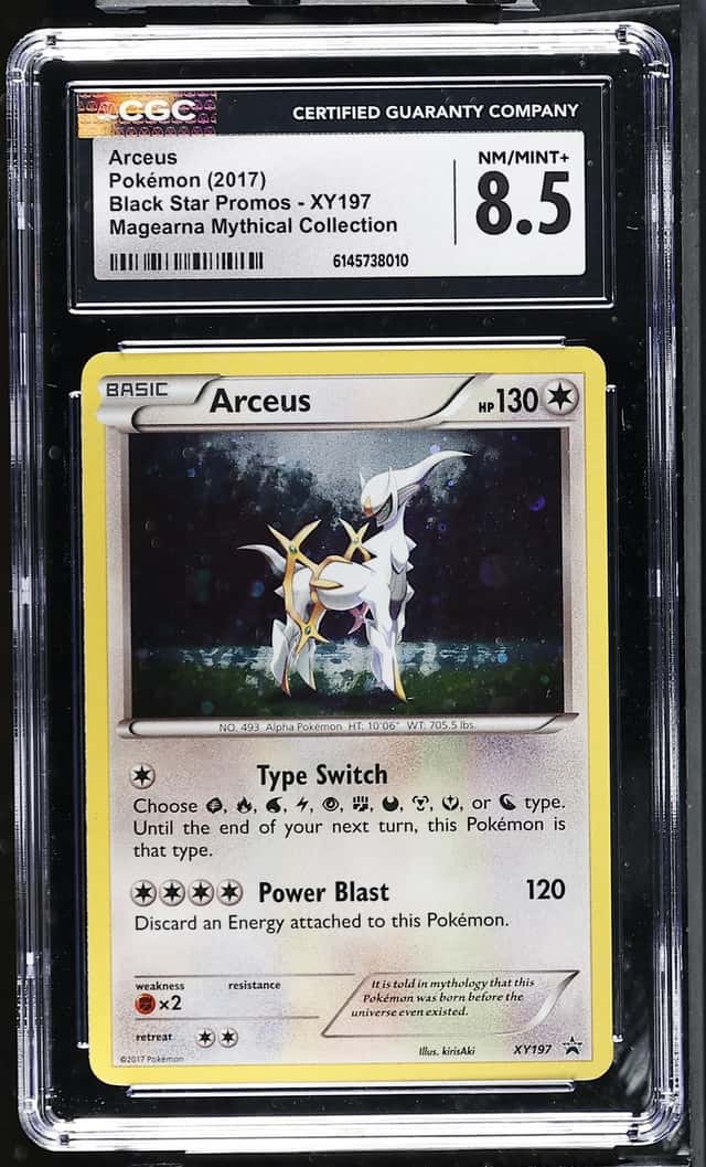 POKEMON XY BLACK STAR PROMO ARCEUS XY197 CGC 8.5