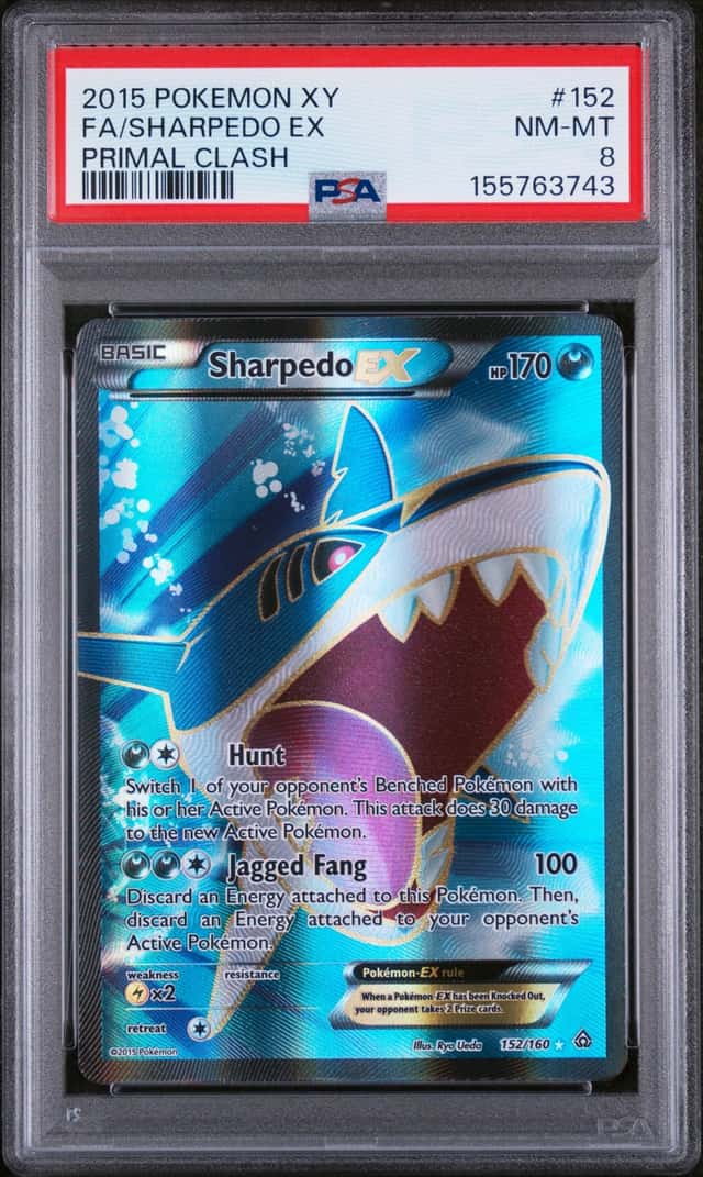 Sharpedo EX - ultra rare - XY: Primal Clash  #152 - POKEMON - PSA 8