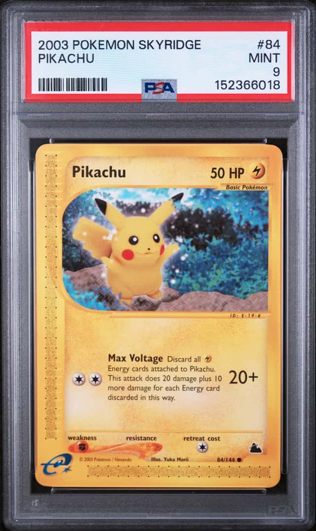2003 Pokemon Skyridge Pikachu #84 PSA 9 MINT