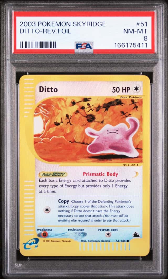 2003 Pokemon Skyridge Reverse Holo Ditto #51