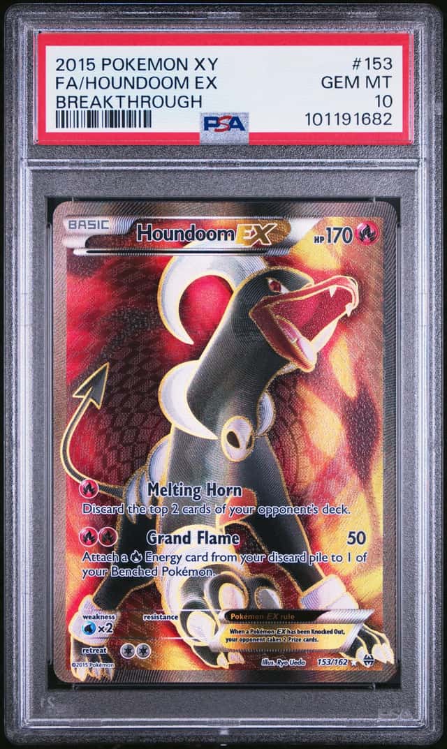 2015 Pokemon XY Breakthrough Houndoom Ex #153