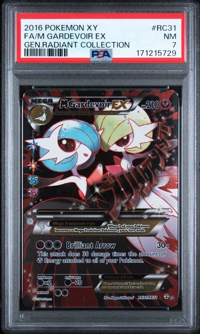 2016 POKEMON XY GENERATIONS RADIANT COLLECTION FULL ART/M GARDEVOIR EX PSA 7