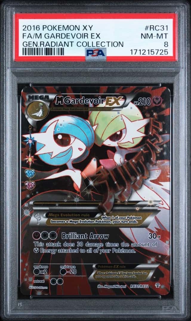 2016 POKEMON XY GENERATIONS RADIANT COLLECTION FULL ART/M GARDEVOIR EX PSA 8