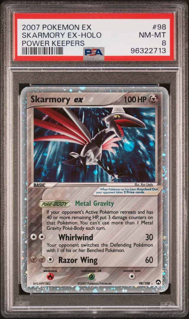 2007 Pokemon EX Skarmory EX Holo Power Keepers #98 PSA 8