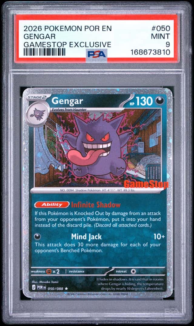 2026 Pokemon Perfect Order Gamestop Exclusive #050 Gengar PSA 9