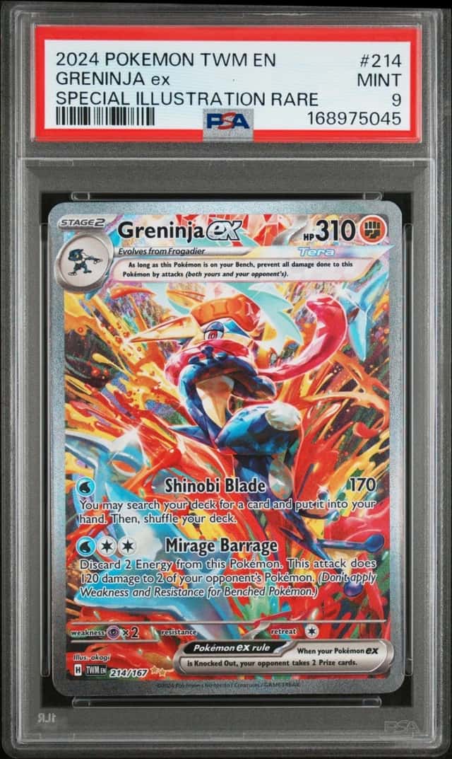 2024 POKEMON TWILIGHT MASQUERADE SPECIAL ILLUSTRATION RARE GRENINJA EX PSA 9