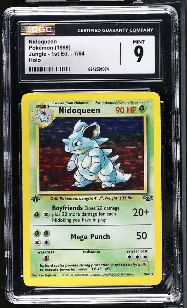 1999 Pokemon Jungle 1st Edition #7 Nidoqueen CGC 9 MINT