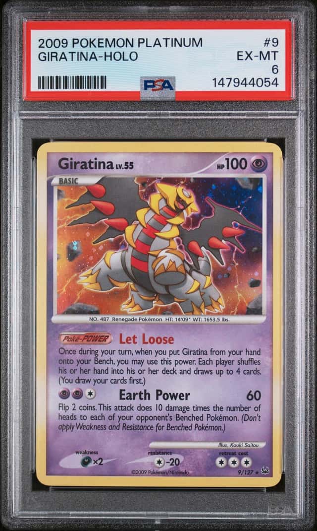 2009 Pokemon Platinum #9 Giratina Holo PSA 6 EX-MT