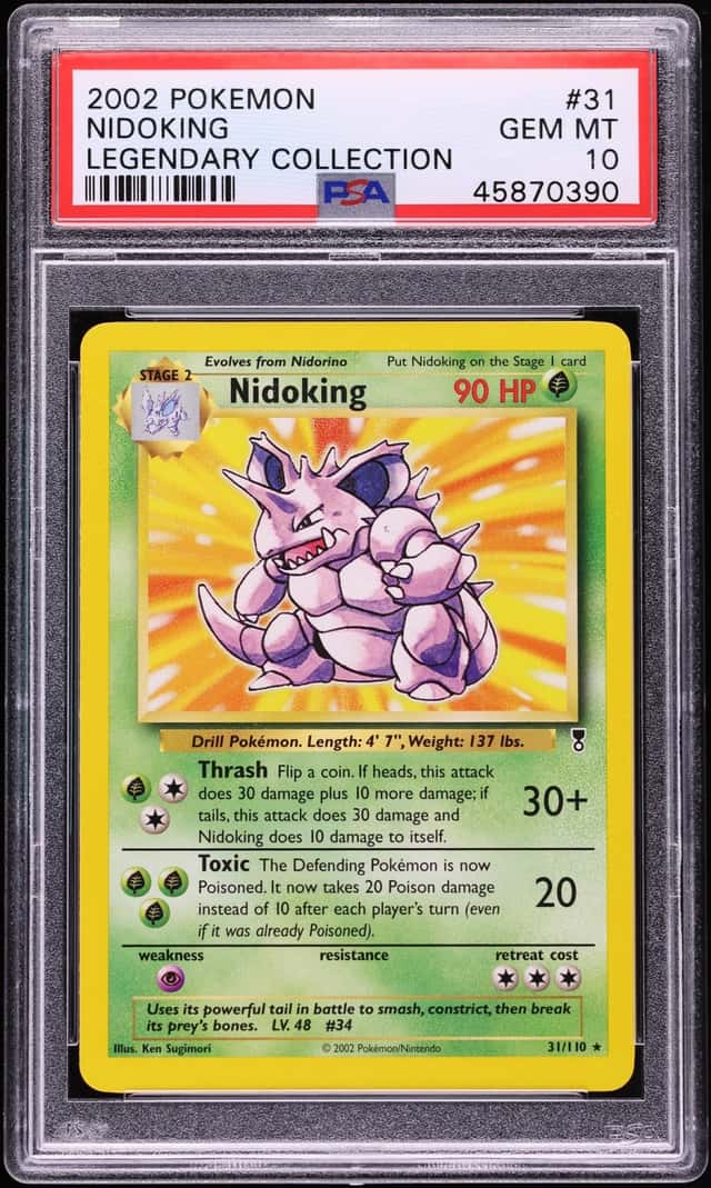 2002 Pokemon Legendary Collection Nidoking #31 PSA 10 GEM MINT