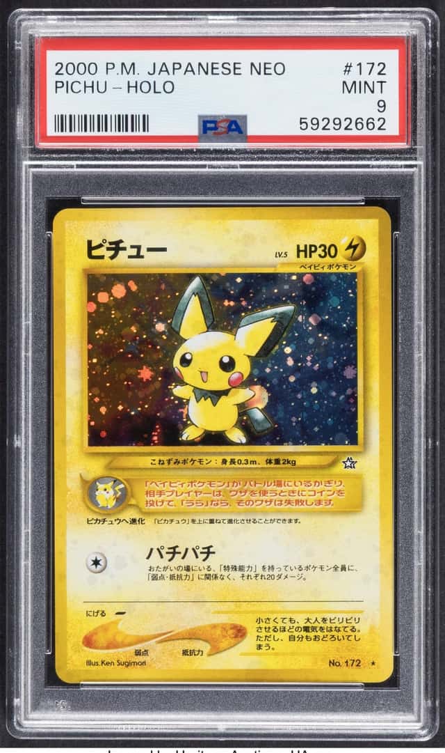 Pokémon Pichu 172 Japanese Gold, Silver, to a New...