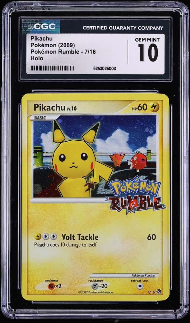 2009 Pokemon Platinum Rumble Holo Pikachu #7 CGC 10 GEM MINT