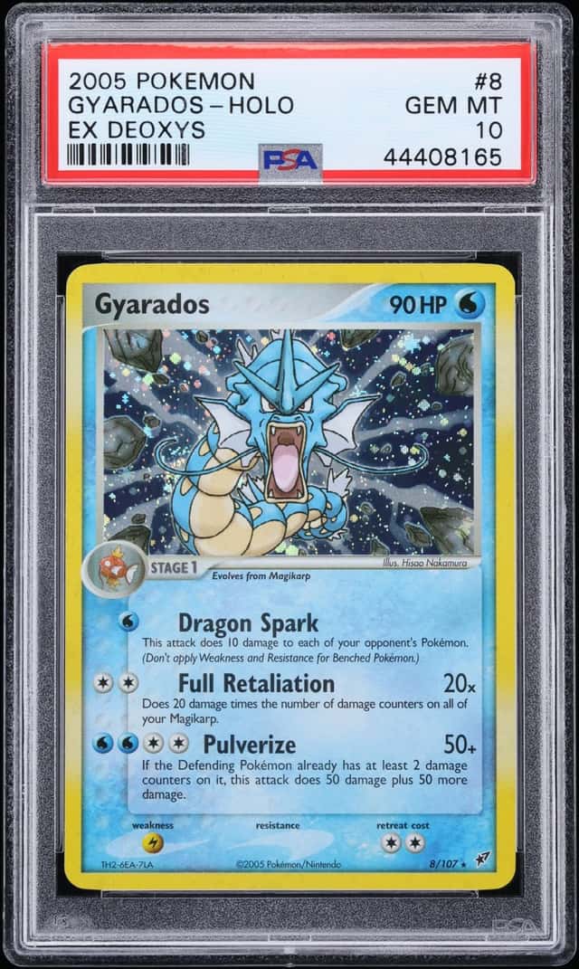 2005 Pokemon EX Deoxys Holo Gyarados #8 PSA 10 GEM MINT