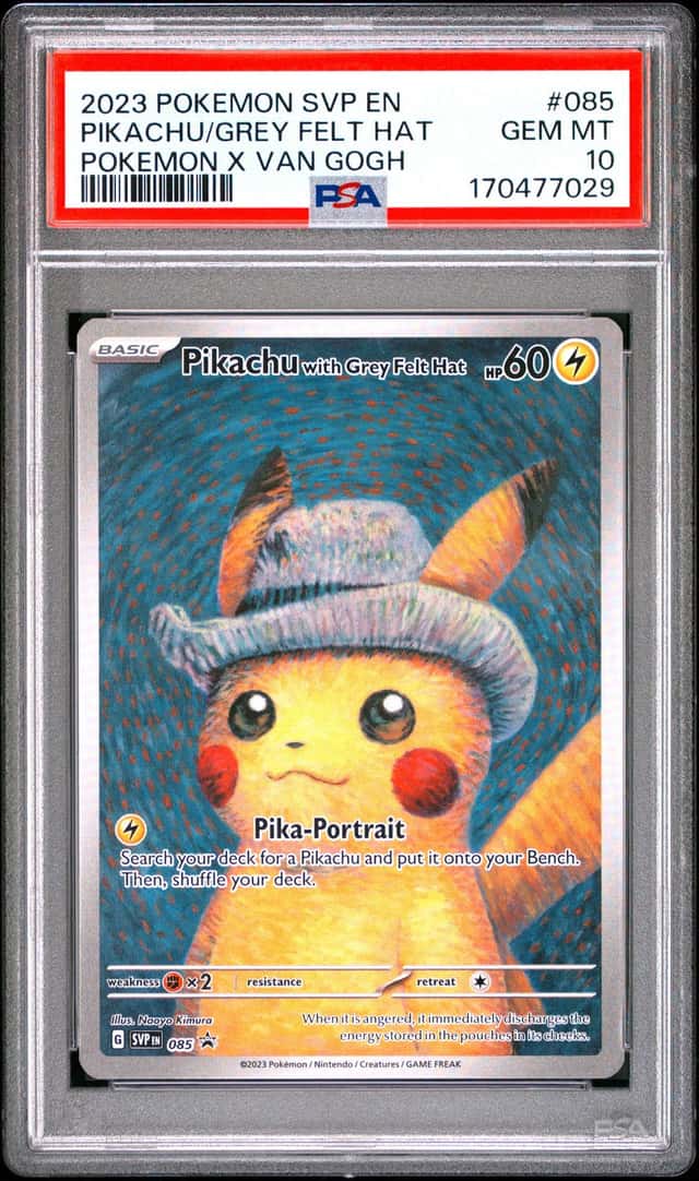 Pikachu/Grey Felt Hat