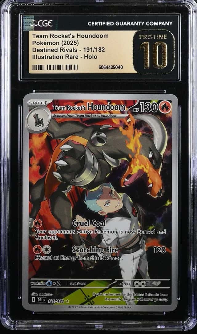 Team Rocket's Houndoom 191/182 IR Pokemon CGC 10 Pristine *040