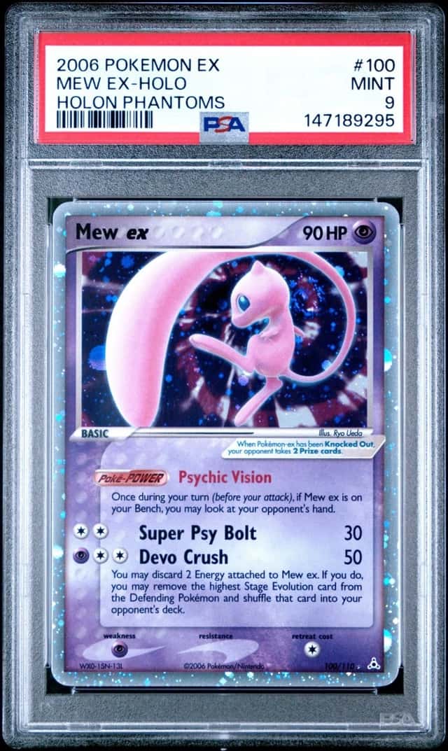 Pokemon Mew EX Holo Holon Phantoms 100/110 PSA 9 Mint