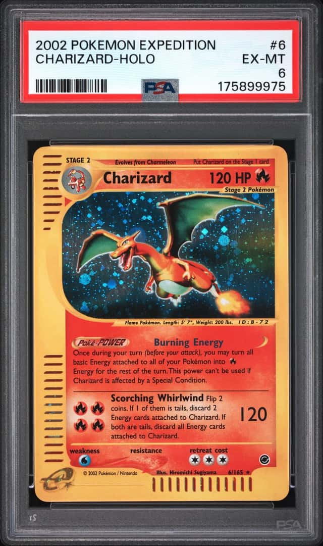 Pokemon Charizard Holo Expedition 6/165 PSA 6