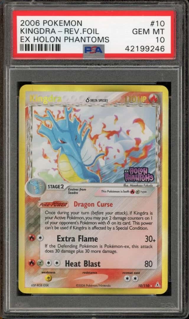 Pokemon Kingdra Reverse Holo Holon Phantoms 10/110 PSA 10 Gem Mint