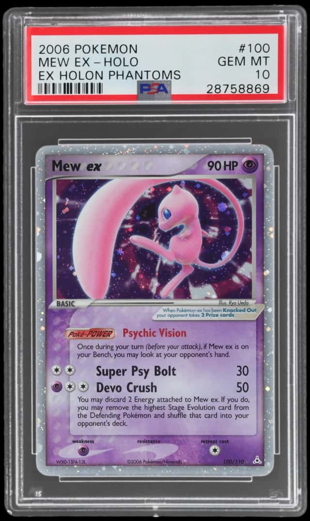 2006 Pokemon Ex Holon Phantoms Holo Mew Ex #100