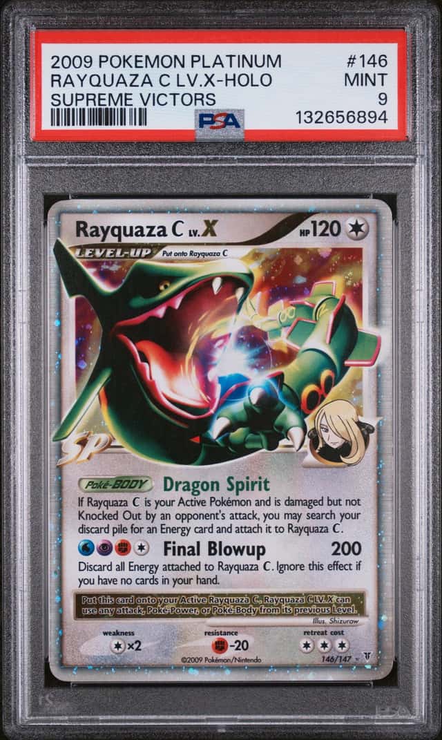 Pokemon Rayquaza C LV.X Holo Supreme Victors 146/147 PSA 9 Mint