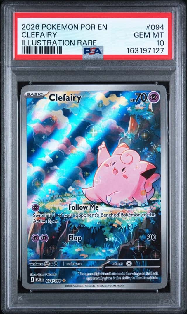 Pokemon Clefairy Por En-Perfect Order 094 Illustration Rare PSA 10 Gem Mint