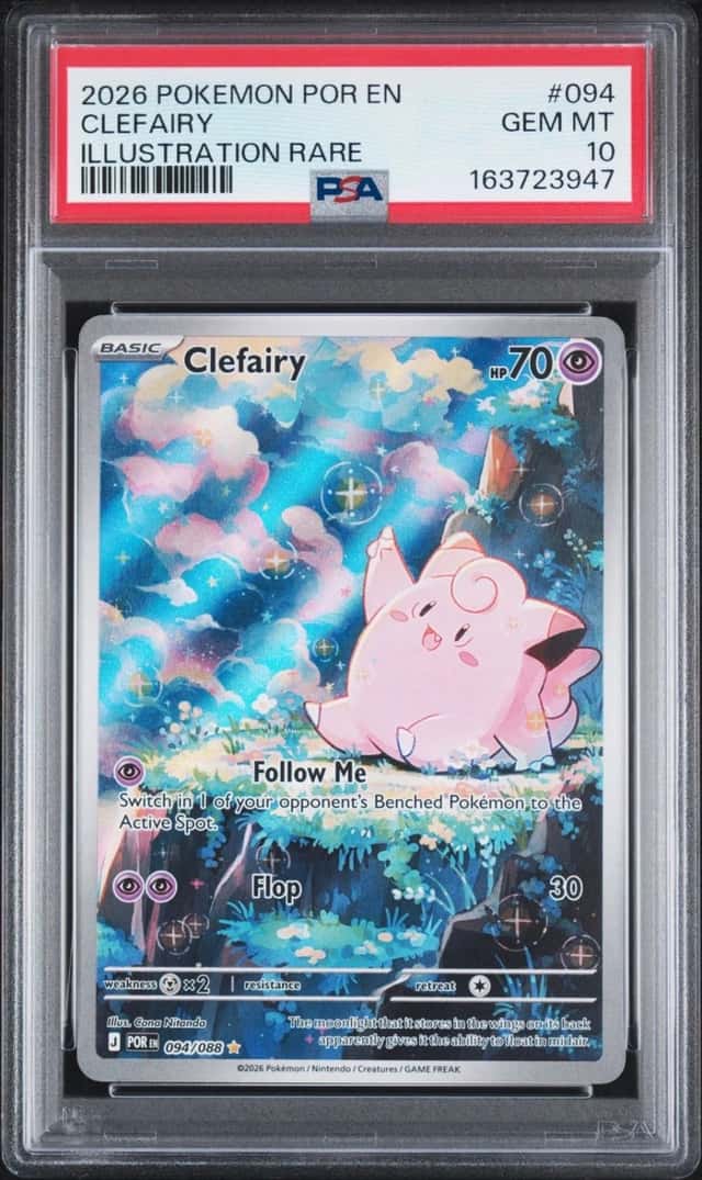 2026 POKEMON POR EN PERFECT ORDER ILLUSTRATION RARE #094 CLEFAIRY PSA 10