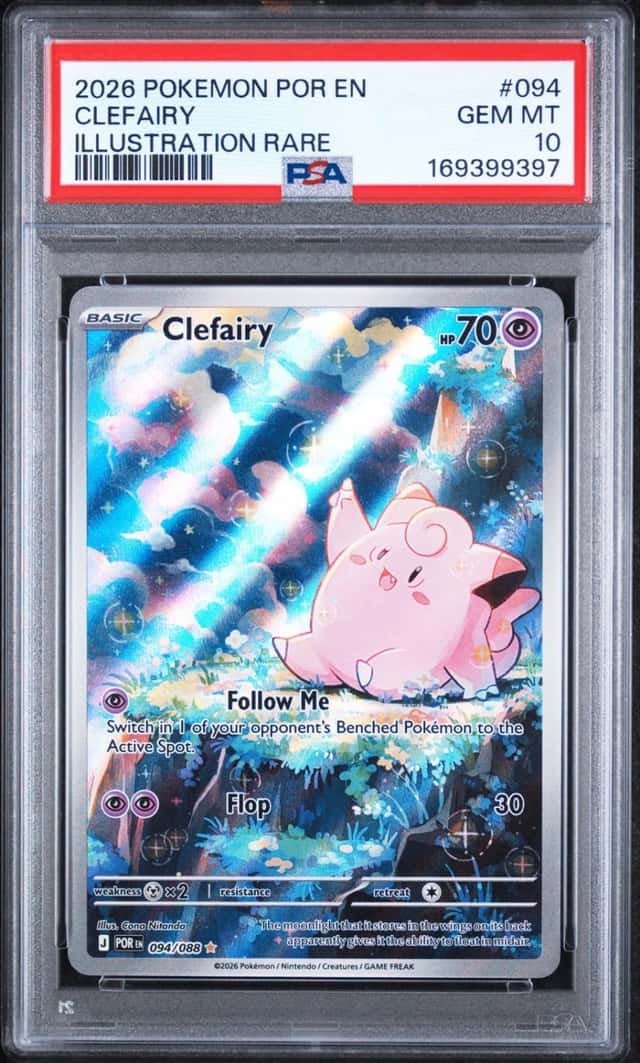 2026 POKEMON POR EN-PERFECT ORDER ILLUSTRATION RARE #094 CLEFAIRY PSA 10