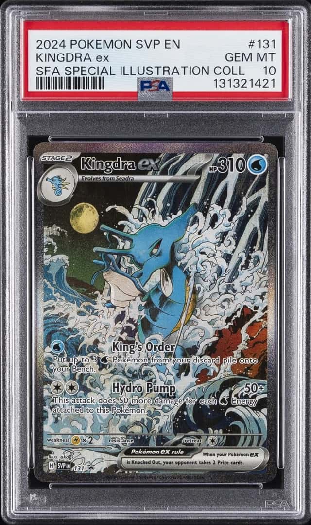 2024 POKEMON SVP EN-SCARLET & VIOLET BLACK STAR PROMOS #131 KINGDRA EX PSA 10