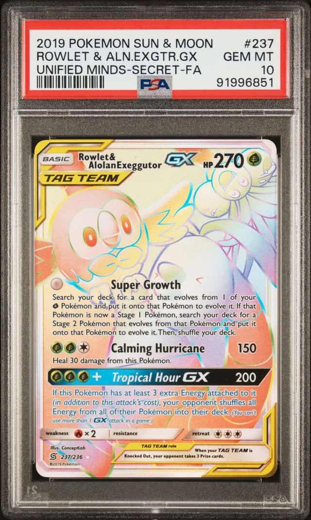 Rowlet & Alolan Exeggutor GX