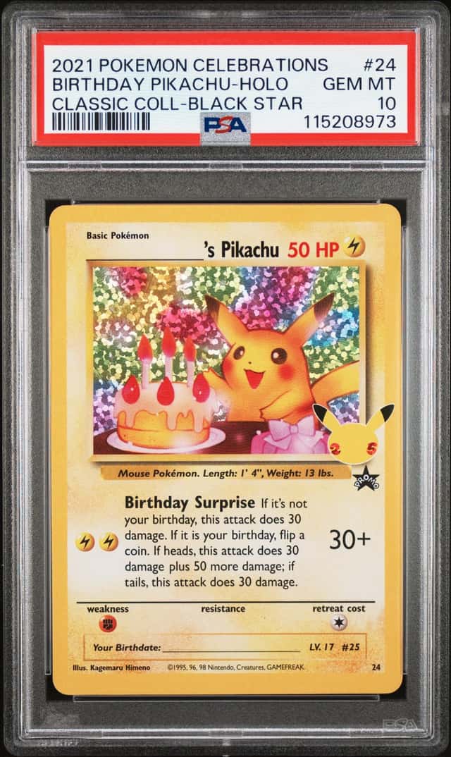 _____'s Pikachu STAMP [25th Anniversary] TEXTURED CONFETTI HOLO
