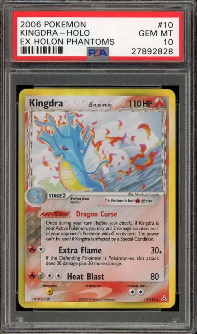 Pokemon Kingdra Holo Holon Phantoms 10/110 PSA 10 Gem Mint
