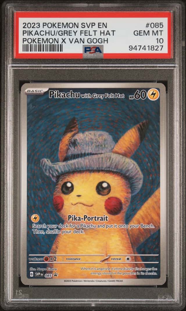 Pikachu/Grey Felt Hat