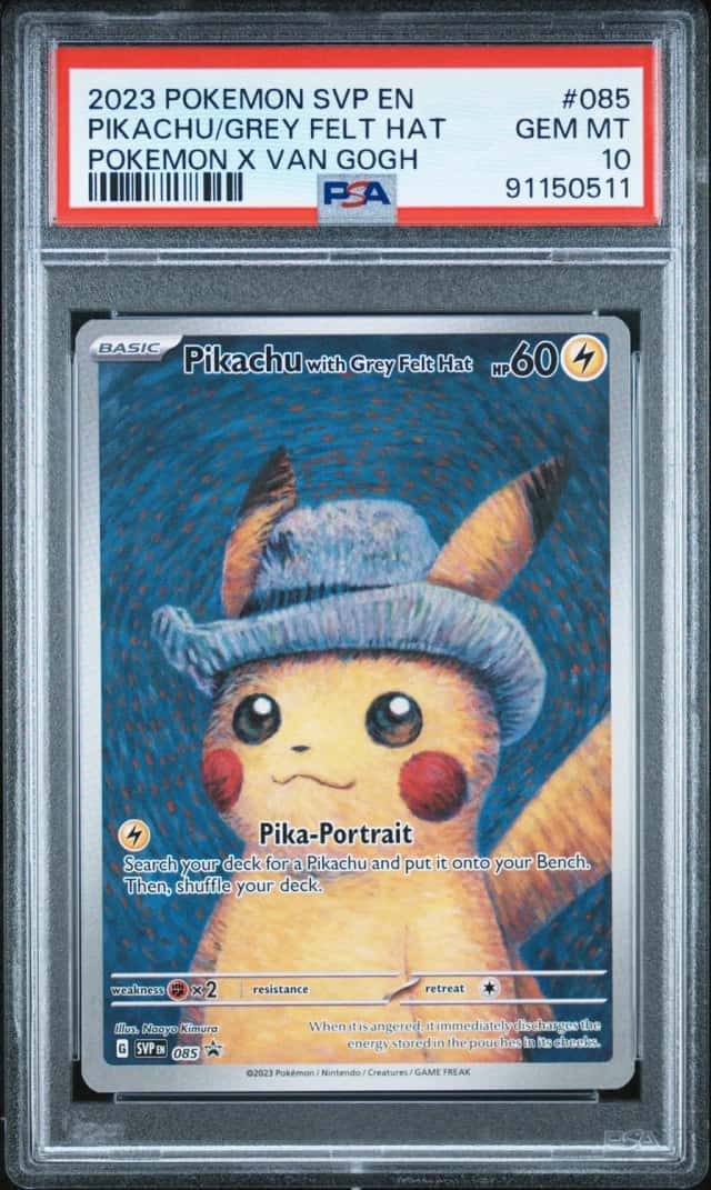 Pikachu/Grey Felt Hat