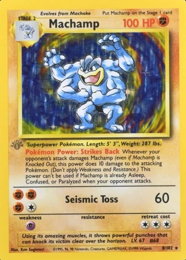 Holo · 1st Edition · Gray Stamp