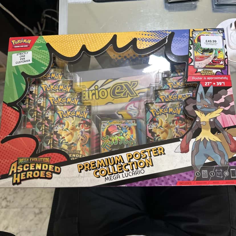 Ascended Heroes Mega Lucario Premium Poster Collection