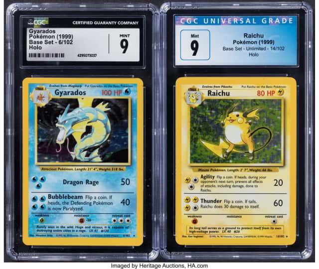 Pokémon Unlimited Base Set Group of 2 CGC Trading...