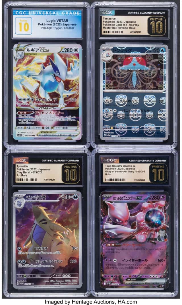 Pokémon Japanese Variety Sets Group of 4 CGC Trading...