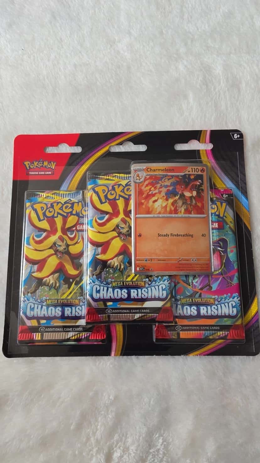 Mega Evolution Chaos Rising 3 Pack Blister