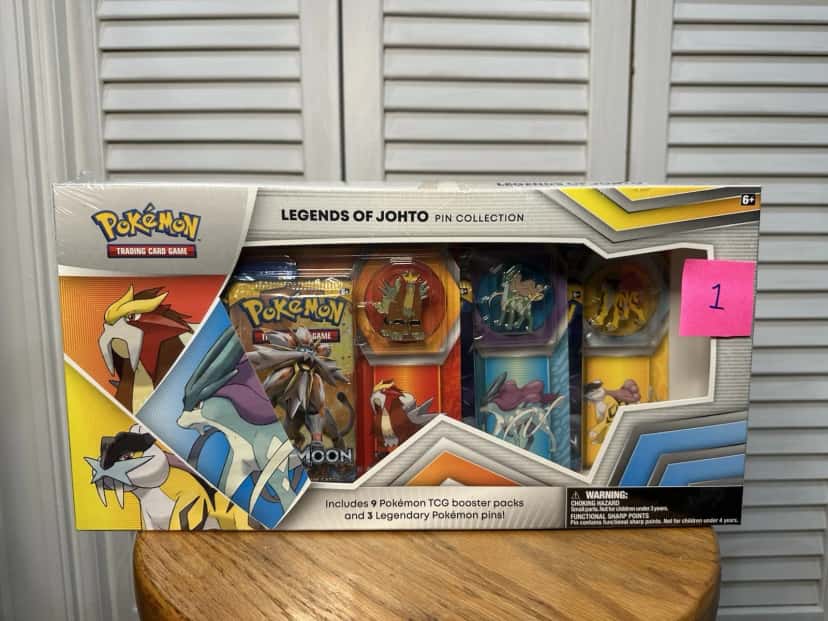 Legends Of Johto Pin Collection