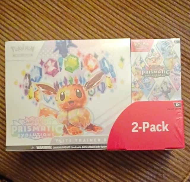 Prismatic Evolutions Elite Trainer Box 2 Pack [costco]