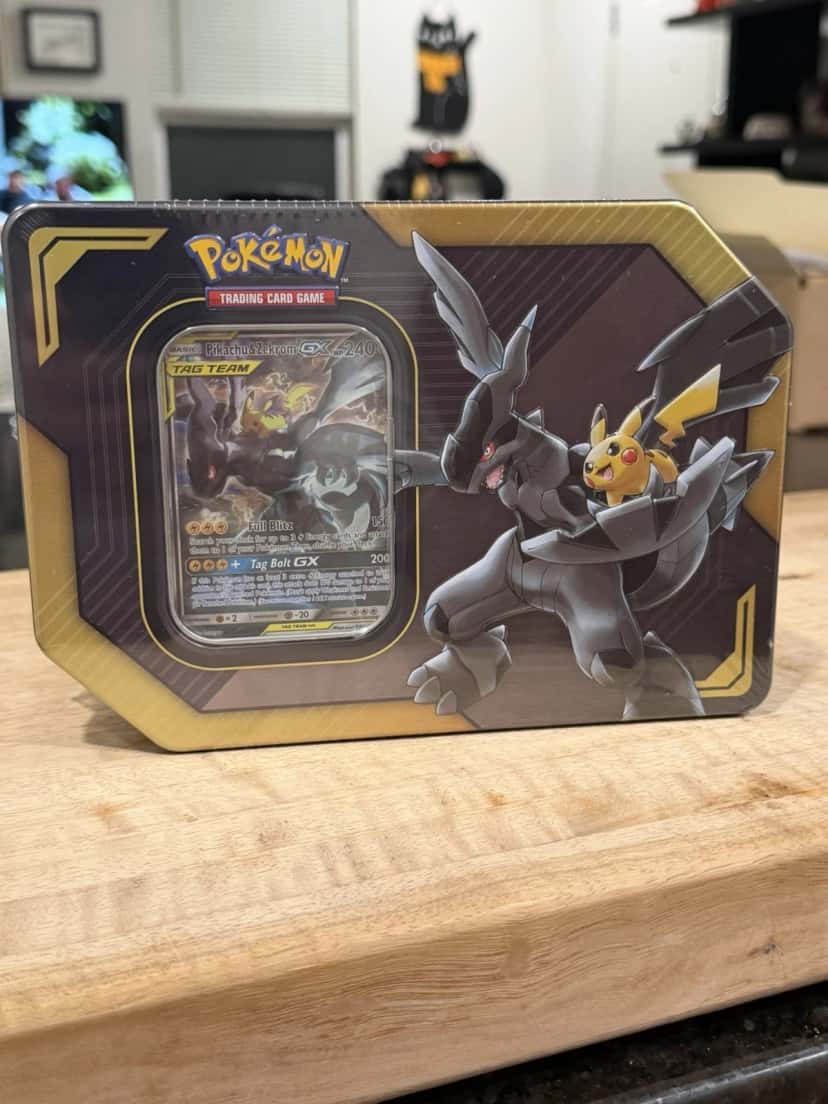 Tag Team Pikachu Zekrom Gx Tin