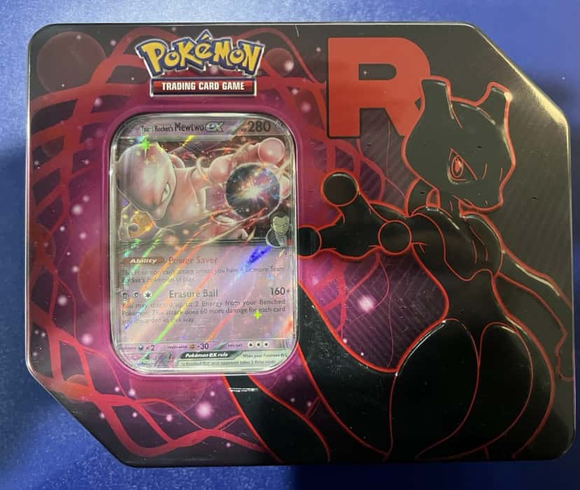 Team Rocket Tin Mewtwo Ex