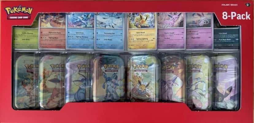 Prismatic Evolutions 8 Pack Mini Tin [costco]