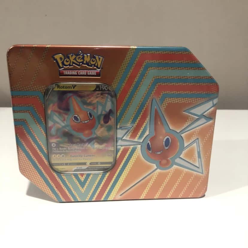Rotom V Metal Tin