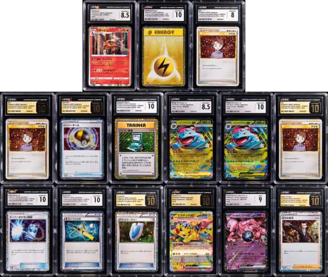 2022-2025 Pokemon Japanese CGC-Graded Card Collection (15 Cards)