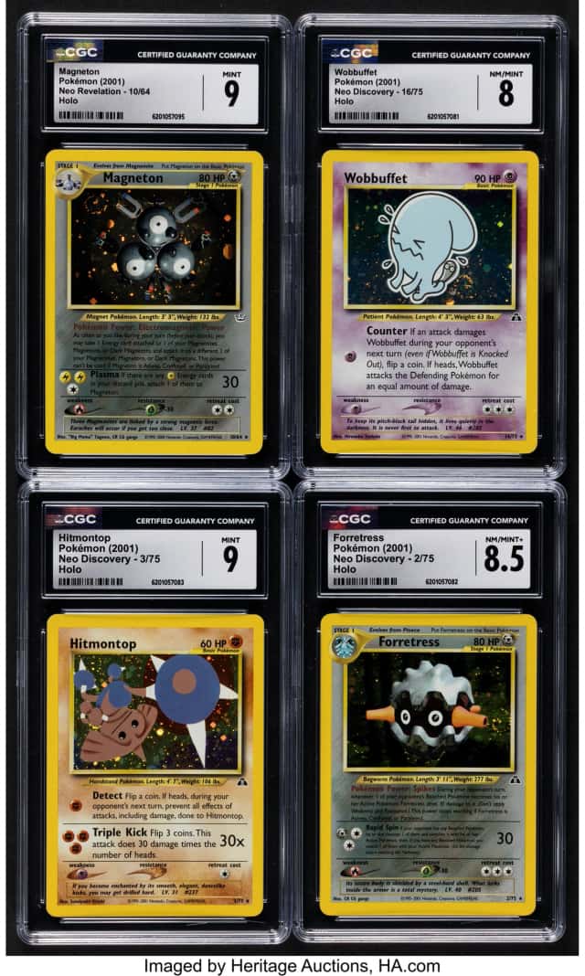 Pokémon Variety Neo Series Sets Group of 4 CGC Graded...